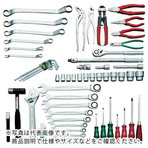 TONE 整備用工具セット ツールキャビネットセット(シルバー) 間口676×奥行459×高さ995...