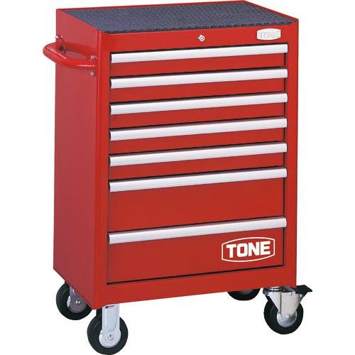 TONE 整備用工具セット ツールキャビネットセット(レッド) 間口676×奥行459×高さ995m...