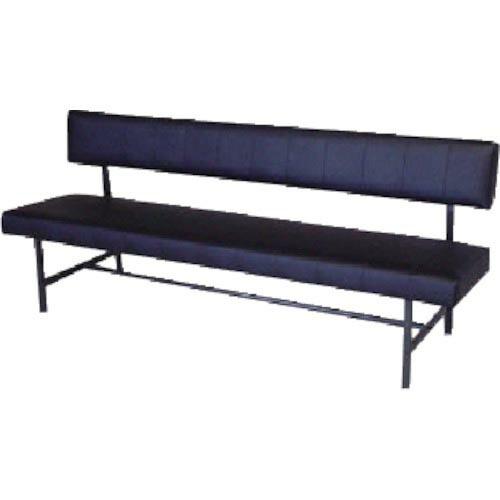 MIZUNO ロビーチェア 背付き 黒 黒 ( MC-1218  BK ) (株)ミズノ