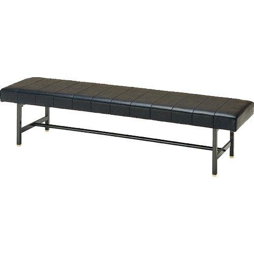 MIZUNO ロビーチェア 背無し 黒 黒 ( MC-1228  BK ) (株)ミズノ