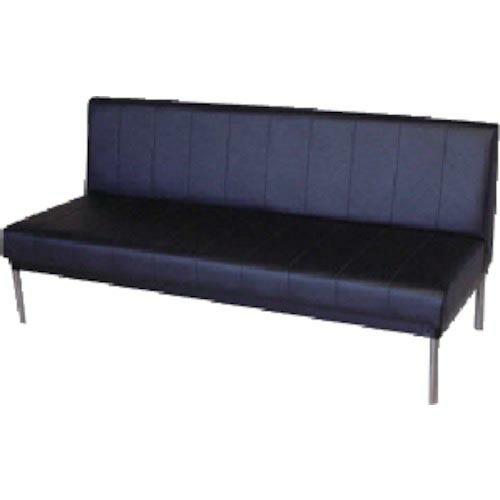 MIZUNO ロビーチェア 背付き 黒 黒 ( MC-415  BK ) (株)ミズノ