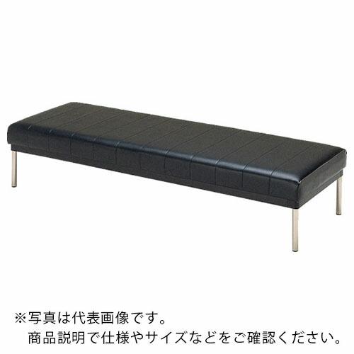 MIZUNO ロビーチェア 背無し 黒 黒 ( MC-425  BK ) (株)ミズノ