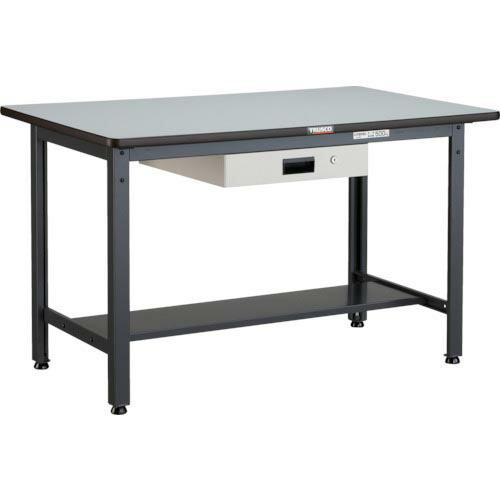 TRUSCO 中荷重作業台(500kg)AEW型 1200X750XH740 薄型1段引出付 ダーク...