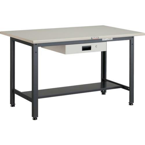TRUSCO 中荷重作業台(500kg)AEW型 1200X750XH740 薄型1段引出付 ダーク...