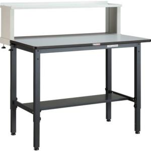 TRUSCO 軽荷重作業台高さ調節式(250kg)AWM型 1200X750XH1004~1214(全高) 上棚付 ダークグレー色 ( AWMP-1275YURB ) トラスコ中山(株) (メーカー取寄)｜orangetool