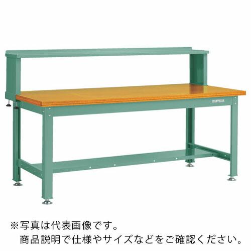 TRUSCO 中荷重作業台(2000kg)DW型 1800X900XH1044(全高) 上棚付 グリ...