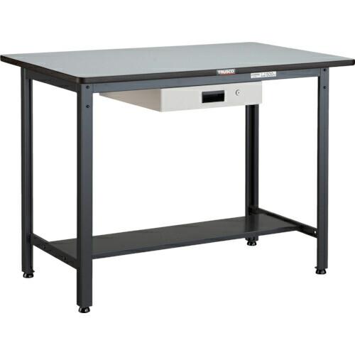 TRUSCO 中荷重立作業台(500kg)HAEW型 1200X750XH885 薄型1段引出付 ダ...
