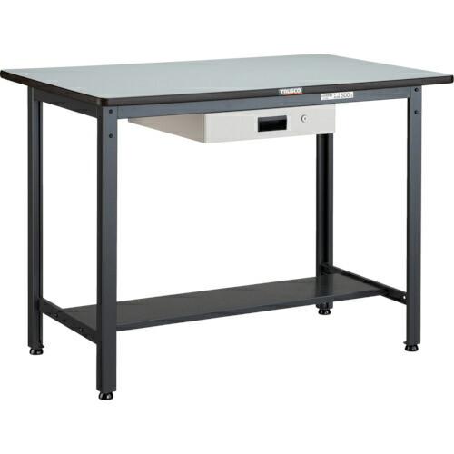 TRUSCO 中荷重立作業台(500kg)HAEW型 1200X750XH885 薄型1段引出付 ダ...