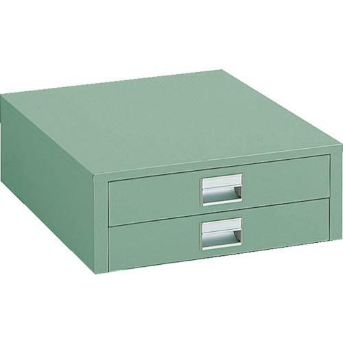 TRUSCO UDC型作業台用引出し 薄型2段 グリーン ( UDC-002 ) トラスコ中山(株)