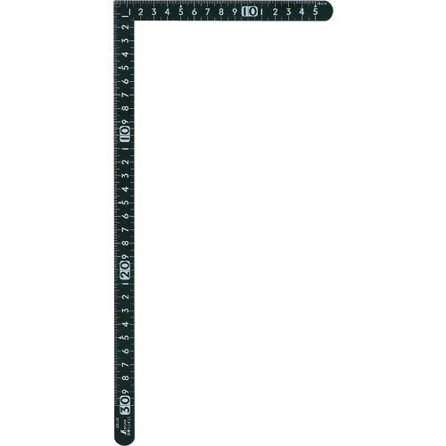 シンワ 曲尺小型 サンデーカーペンター黒色30cm×15cm 表裏同目 ( 12435 ) シンワ測...