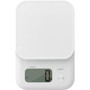dretec デジタルスケール「ガナッシュ」3kg ホワイト ( KS-833WT ) (株)ドリテック｜orangetool