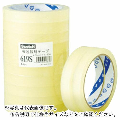3M スコッチ 軽包装用テープ 619S 12mm×50m ( 619S 12X50 ) (10巻セ...