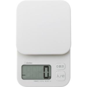dretec デジタルスケール「トルテ」3kg ホワイト ( KS-832WT )｜orangetool