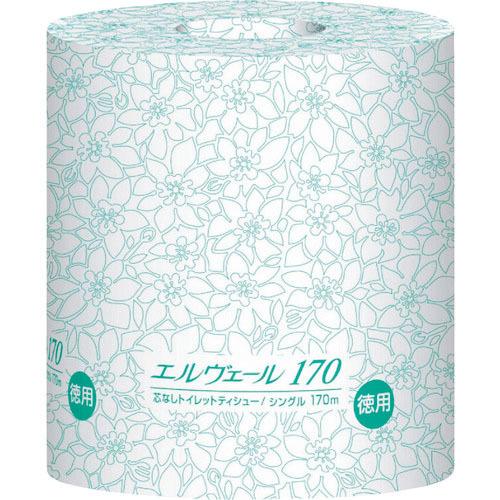 エリエール エルヴェールトイレットティシューシングル170m個包装芯なし ( 723088 ) (株...