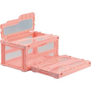 サンコー フタ一体型折りたたみコンテナー 559150 マドコンライトC-40Bピンク ( SKMLO-C-40B-PNK ) 三甲(株)｜orangetool