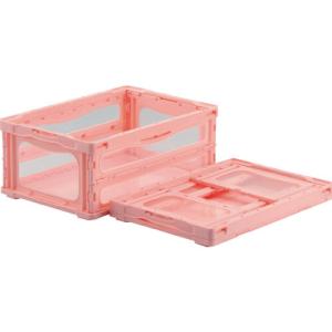 サンコー 折りたたみコンテナー 559140 マドコンライトO-30Bピンク ( SKMLO-O-30B-PNK ) 三甲(株)｜orangetool