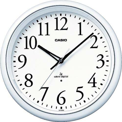 カシオ 電波掛け時計 直径330mm パールホワイト  ( IQ-1050NJ-7JF )
