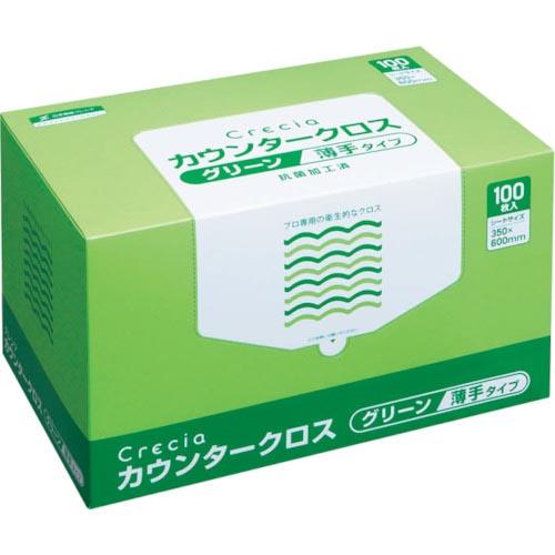 クレシア カウンタークロス 薄手タイプ グリーン ( 65412 ) 日本製紙クレシア(株)