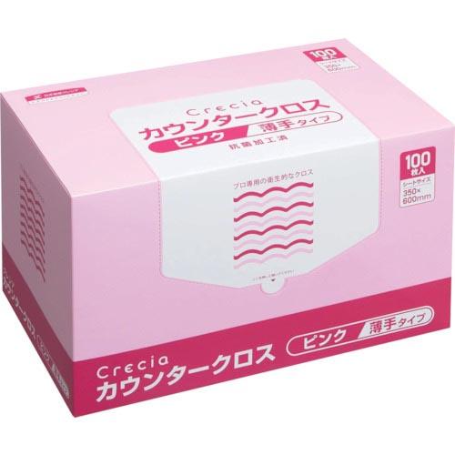 クレシア カウンタークロス 薄手タイプ ピンク ( 65422 ) 日本製紙クレシア(株)
