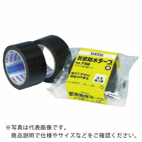 積水 気密防水テープNo.740 75x20 黒 ( N740K02 ) 積水化学工業(株)