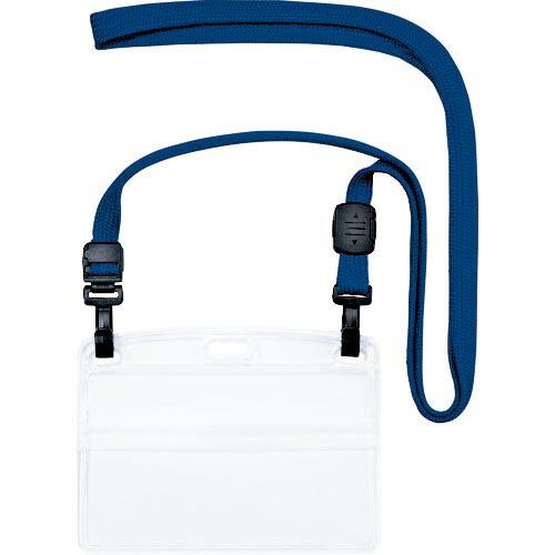 OP 吊り下げ名札 ダブルフック式ヨコ名刺 10枚 青 ( NL-1-BU ) オープン工業(株)