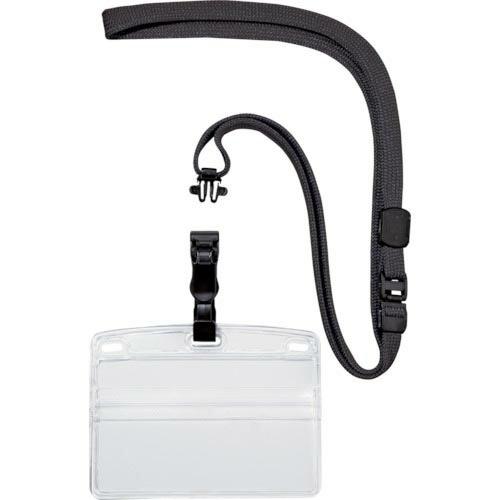 OP 吊り下げ名札 脱着式 名刺サイズ 10枚 黒 ( NL-5-BK ) オープン工業(株)