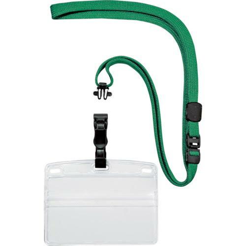 OP 吊り下げ名札 脱着式 名刺サイズ 10枚 緑 ( NL-5-GN ) オープン工業(株)