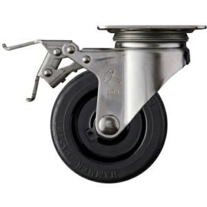 ハンマー トータルロック SUS 自在 SP付 ゴム車 100mm ( 315S-RU100 TL ) ハンマーキャスター(株) (メーカー取寄)｜orangetool