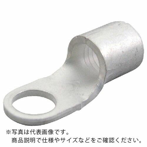ニチフ　裸圧着端子　Ｒ形（１００Ｐ）　より線１６．７８〜２６．６６　外寸１１．８ｍｍ　スタッド径８．...