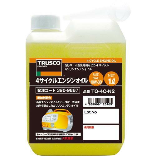 TRUSCO 4サイクルエンジンオイル1L 粘度10W-30 ( TO-4C-N2 ) トラスコ中山...