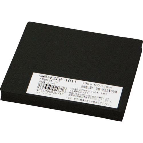 光 EPDMスポンジ 100×100 10t 黒 ( KSEP-1011 )