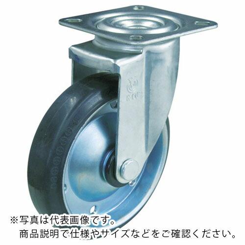 TRUSCO キャスター TYSシリーズ 自在 ゴム車100mm ( TYS-100 ) トラスコ中...