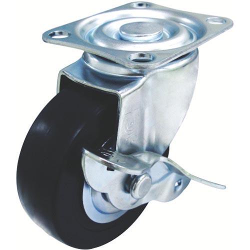 TRUSCO キャスター TYSシリーズ 自在 SP付 ゴム車75mm ( TYSB-75 ) トラ...