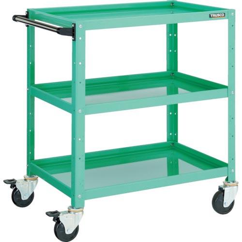TRUSCO ツールワゴン バーディワゴン 750X500XH740 3段 ヤンググリーン ( BD...