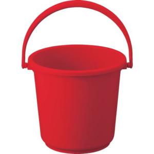 TRUSCO PPカラーバケツ 10L 赤 ( TPPB-10-R ) トラスコ中山(株)｜orangetool