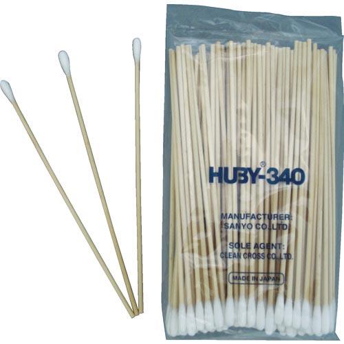 HUBY 6インチ 工業用綿棒(先端砲弾型/木軸) (100本入) ( CA-006SP ) (株)...