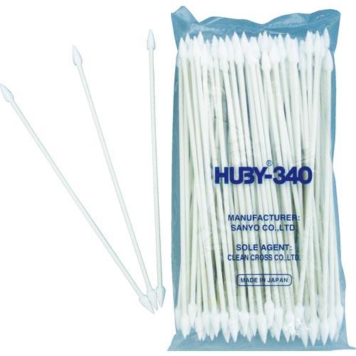 HUBY 6インチ 工業用綿棒(先端コーン型) (100本入) ( CA-008SP ) (株)クリ...
