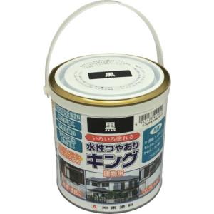 シントー 建物用塗料(水性) つやありキング 黒 0.7L ( 4404-0.7 ) シントーファミリー(株)｜orangetool