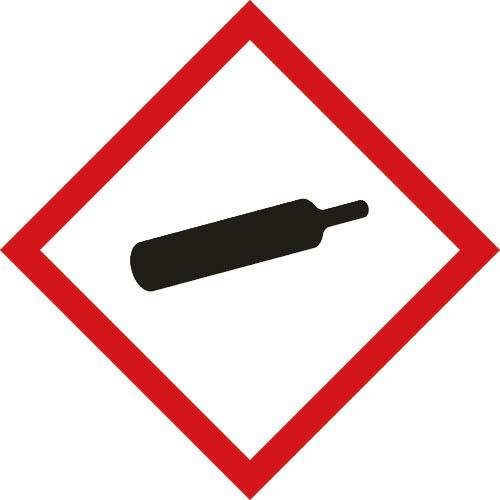 緑十字 GHSステッカー標識 ガスボンベ GHS-5(小) 40×40mm 5枚組 PET ( 03...