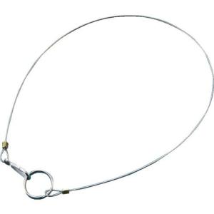 緑十字 ワイヤロープ(フック+リング付) 鎖F-400 0.8Φ×400 10本組 SUS製 ( 308043 ) (株)日本緑十字社｜orangetool