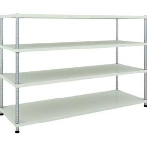 TRUSCO スチールラック フェニックスラック 1800X600 4段 W色 抗菌粉体塗装 ( PER-4664-W ) トラスコ中山(株)｜orangetool