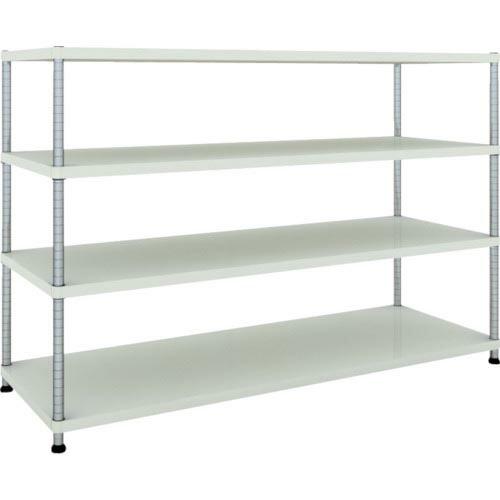 TRUSCO スチールラック フェニックスラック 1800X600 4段 W色 抗菌粉体塗装 ( P...
