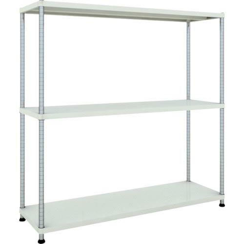 【SALE価格】TRUSCO スチールラック フェニックスラック 1500X450 3段 W色 抗菌...