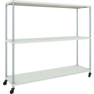 TRUSCO スチールラック フェニックスラック 1800X450 3段 U車輪付 W色 抗菌粉体塗装 ( PER-5643-U125-W ) トラスコ中山(株)｜orangetool