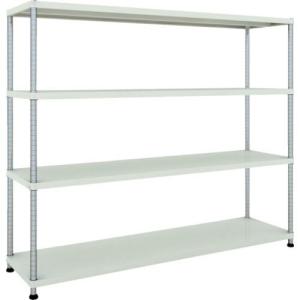 【SALE価格】TRUSCO スチールラック フェニックスラック 1800X450 4段 W色 抗菌粉体塗装 ( PER-5644-W ) トラスコ中山(株)｜orangetool