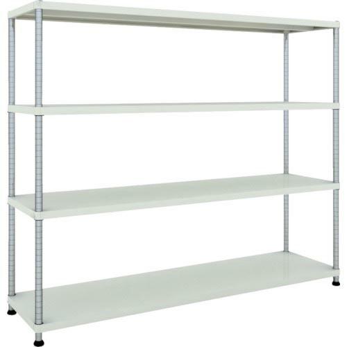 【SALE価格】TRUSCO スチールラック フェニックスラック 1800X450 4段 W色 抗菌...