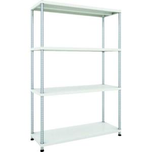 TRUSCO スチールラック フェニックスラック 1200X450 4段 W色 抗菌粉体塗装 ( PER-6444-W ) トラスコ中山(株)｜orangetool
