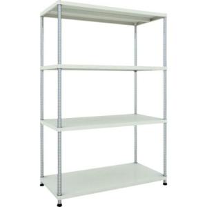 TRUSCO スチールラック フェニックスラック 1200X600 4段 W色 抗菌粉体塗装 ( PER-6464-W ) トラスコ中山(株)｜orangetool