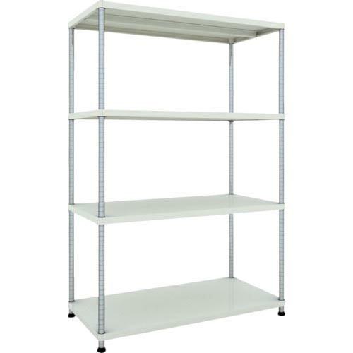 TRUSCO スチールラック フェニックスラック 1200X600 4段 W色 抗菌粉体塗装 ( P...