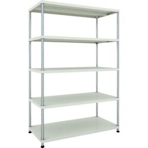 TRUSCO スチールラック フェニックスラック 1200X600 5段 W色 抗菌粉体塗装 ( PER-6465-W ) トラスコ中山(株)｜orangetool